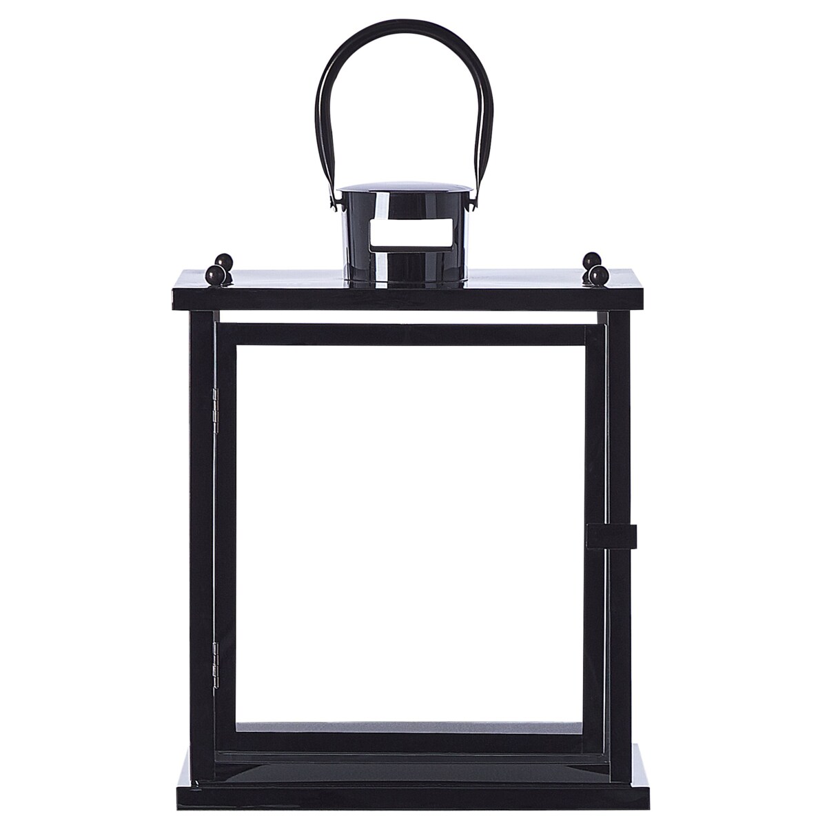 Lampion stalowy 29 cm czarny TENERIFE