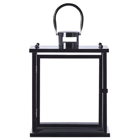 Lampion stalowy 29 cm czarny TENERIFE