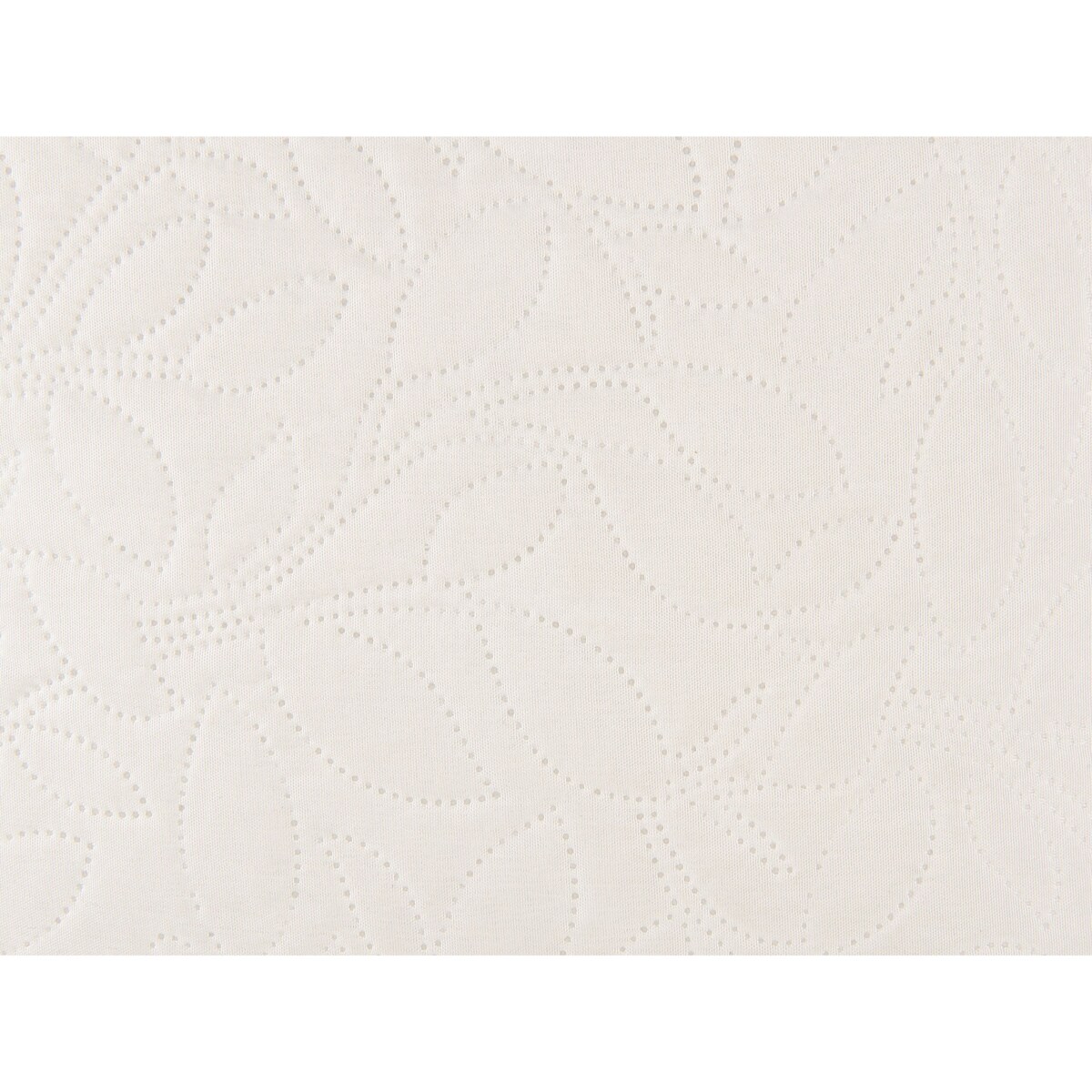 Komplet narzuta na łóżko z poduszkami tłoczona 140 x 210 cm kremowa RUDKHAN