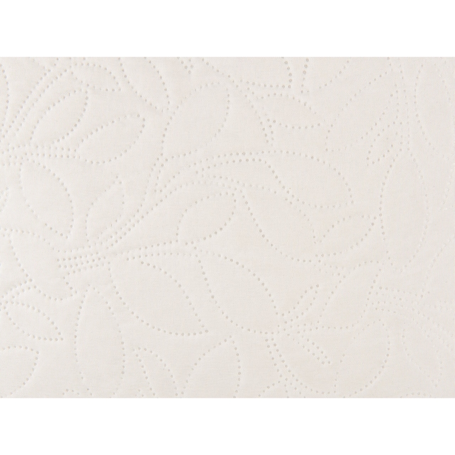 Komplet narzuta na łóżko z poduszkami tłoczona 140 x 210 cm kremowa RUDKHAN