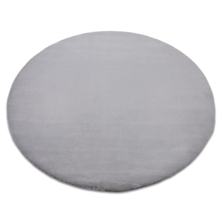 Dywan BUNNY koło srebrny IMITACJA FUTRA koło 160 cm