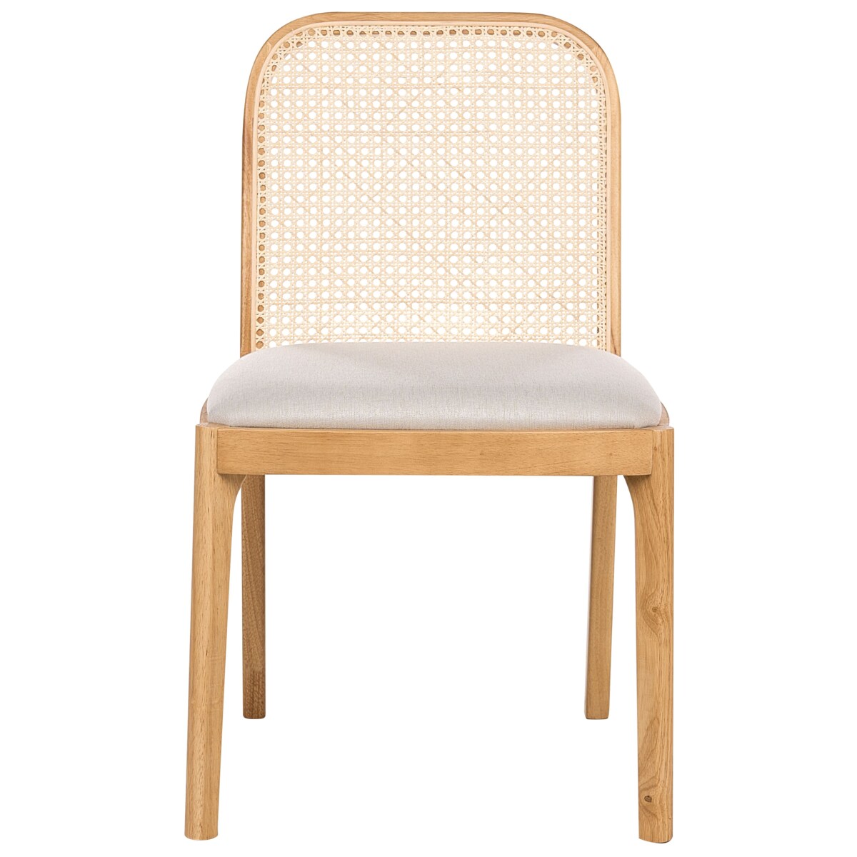 Zestaw 2 krzeseł do jadalni EDINA Jasnobrązowy