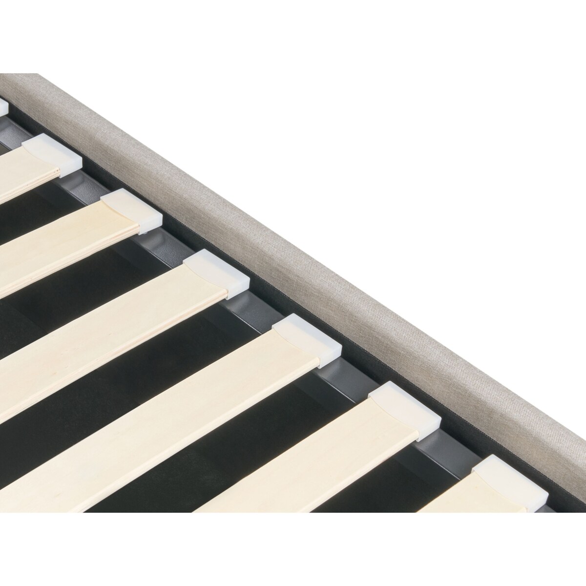 Łóżko LED z pojemnikiem ARMELLE 180 x 200 cm Beżowy