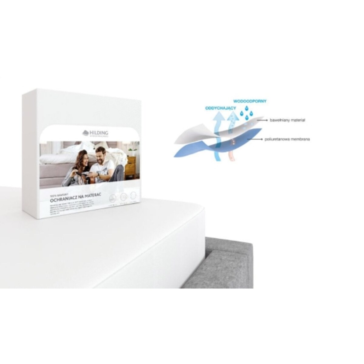 Ochraniacz na Materac Hilding 200x210 cm
