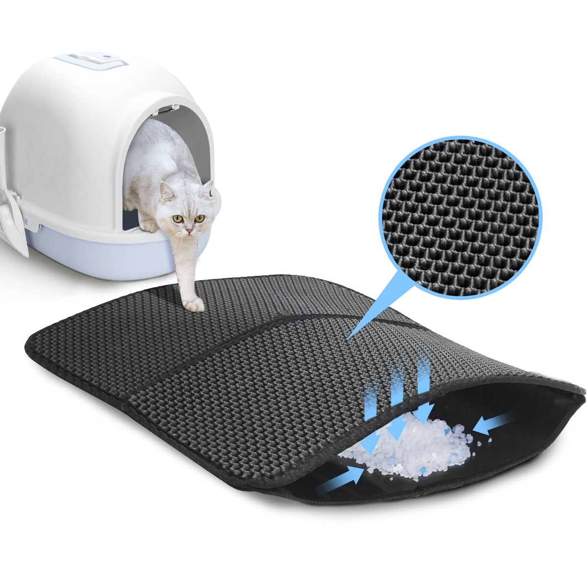 Mata Wycieraczka Do Kuwety Dla Kota Antypoślizgowa