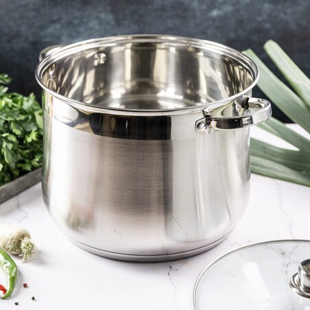 Garnek stalowy gastronomiczny duży 18.7L 32cm KLAUSBERG