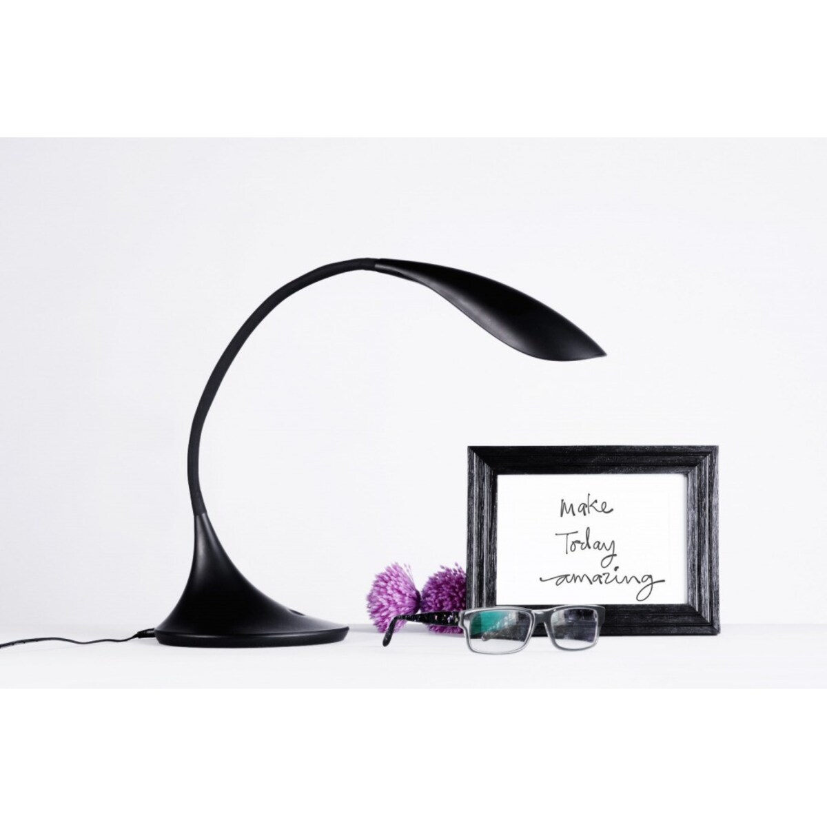 Konsimo TIFER Lampa biurkowa, czarny/matowy