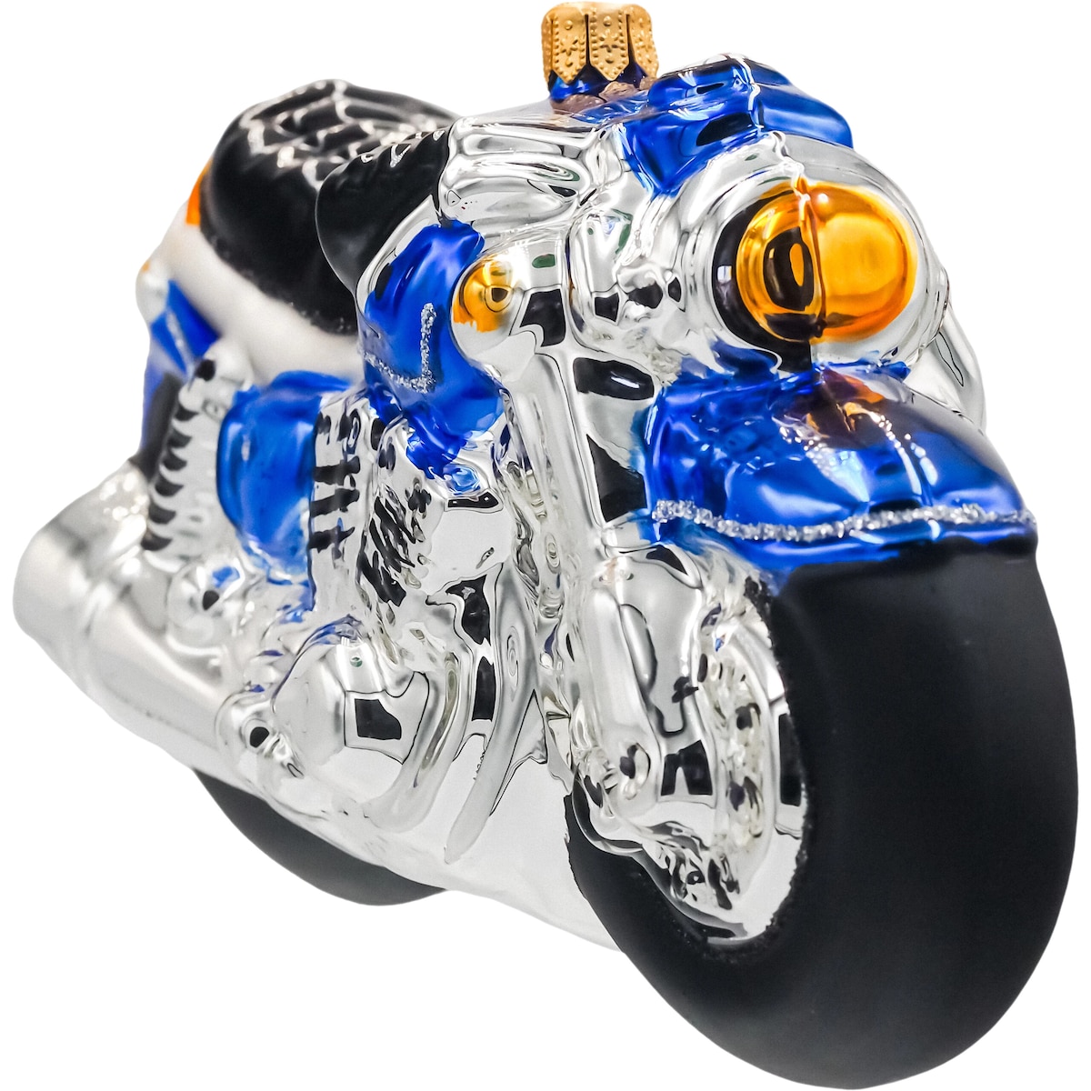 Bombka choinkowa: Motocykl: niebieski