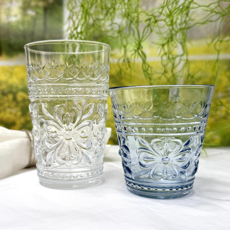 VILLA ITALIA Szklanka niebieska 250 ml FOLLY