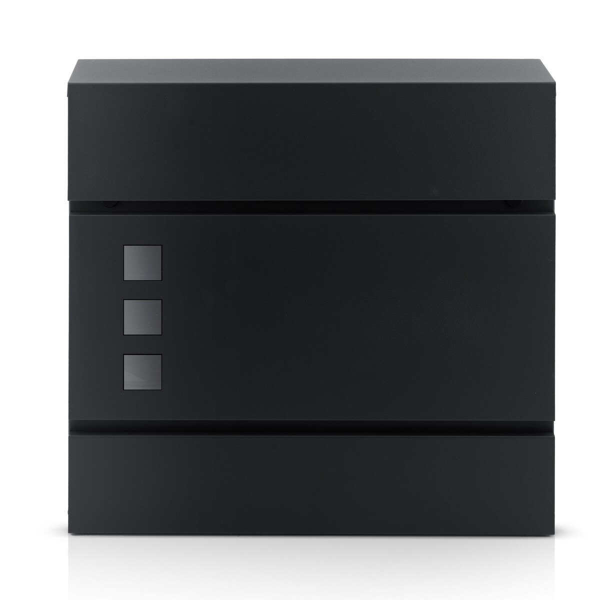 Skrzynka na listy z gazetnikiem Humberg pocztowa na bramę ogrodzenie stalowa antracyt