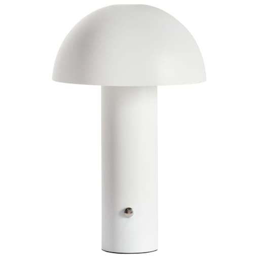 Bezprzewodowa lampa stołowa LED BOJO Ze ściemniaczem Metal Biały