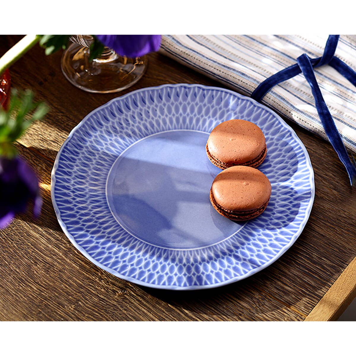 Talerz płytki 21 cm Sofia Szafirowa LB03