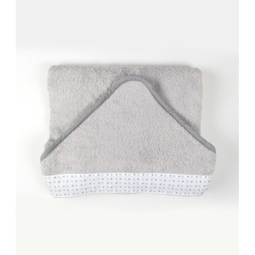 Milky Grey - duży ręcznik kąpielowy z kapturem