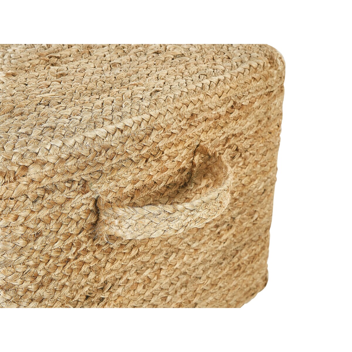 Puf z juty 45 x 45 x 30 cm naturalny DHADAR
