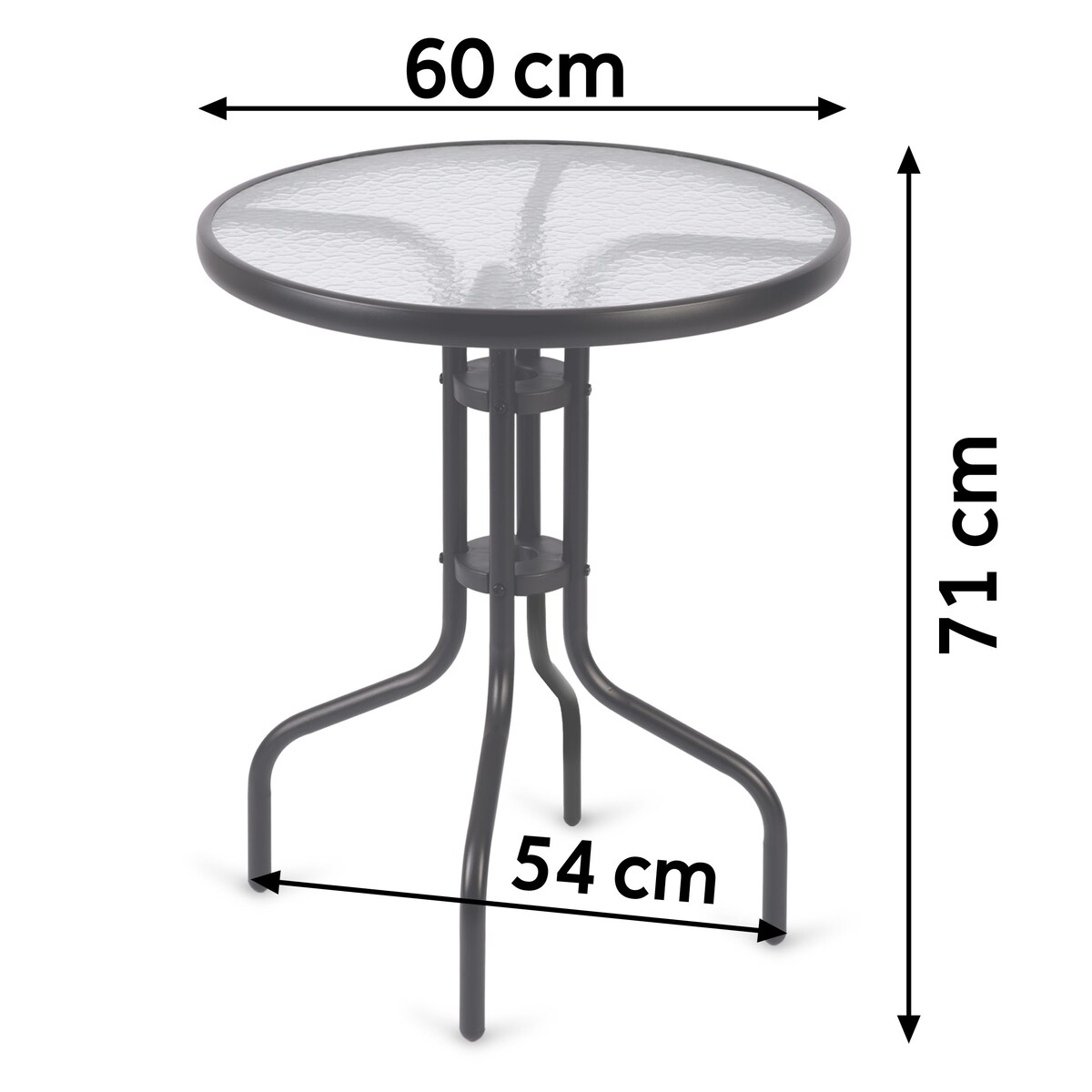 Zestaw mebli ogrodowych stolik ogrodowy okrągły + 2 krzesła Sofotel