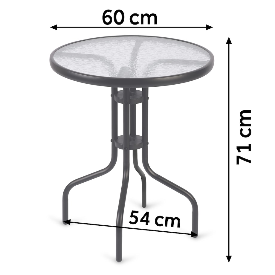 Zestaw mebli ogrodowych stolik ogrodowy okrągły + 2 krzesła Sofotel