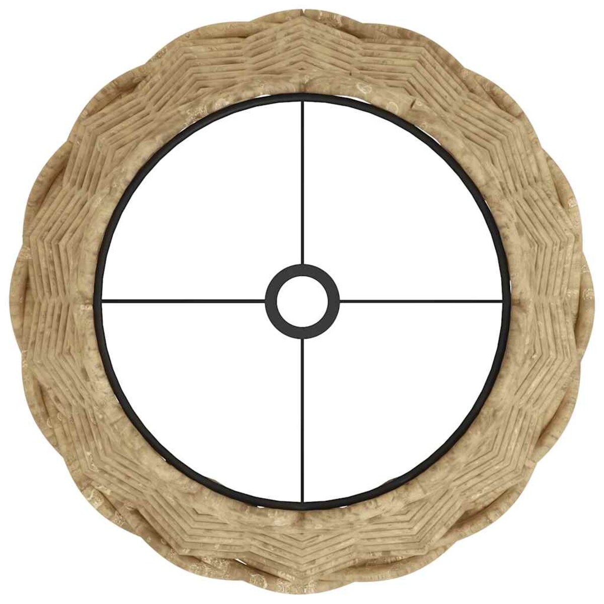 vidaXL Klosz do lampy, brązowy, Ø20x15 cm, wiklina