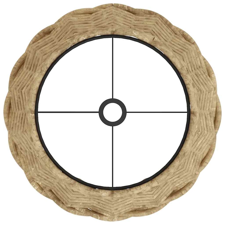 vidaXL Klosz do lampy, brązowy, Ø20x15 cm, wiklina