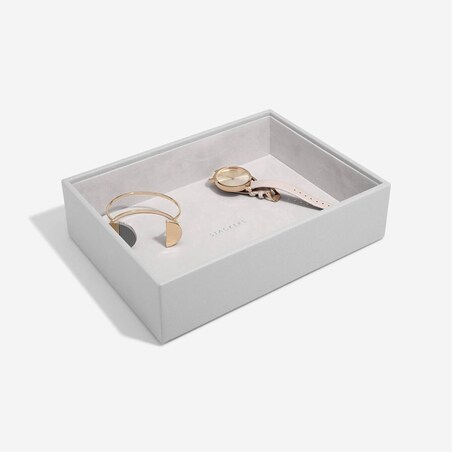 Szkatułka na biżuterię Stackers open classic kamienna szarość