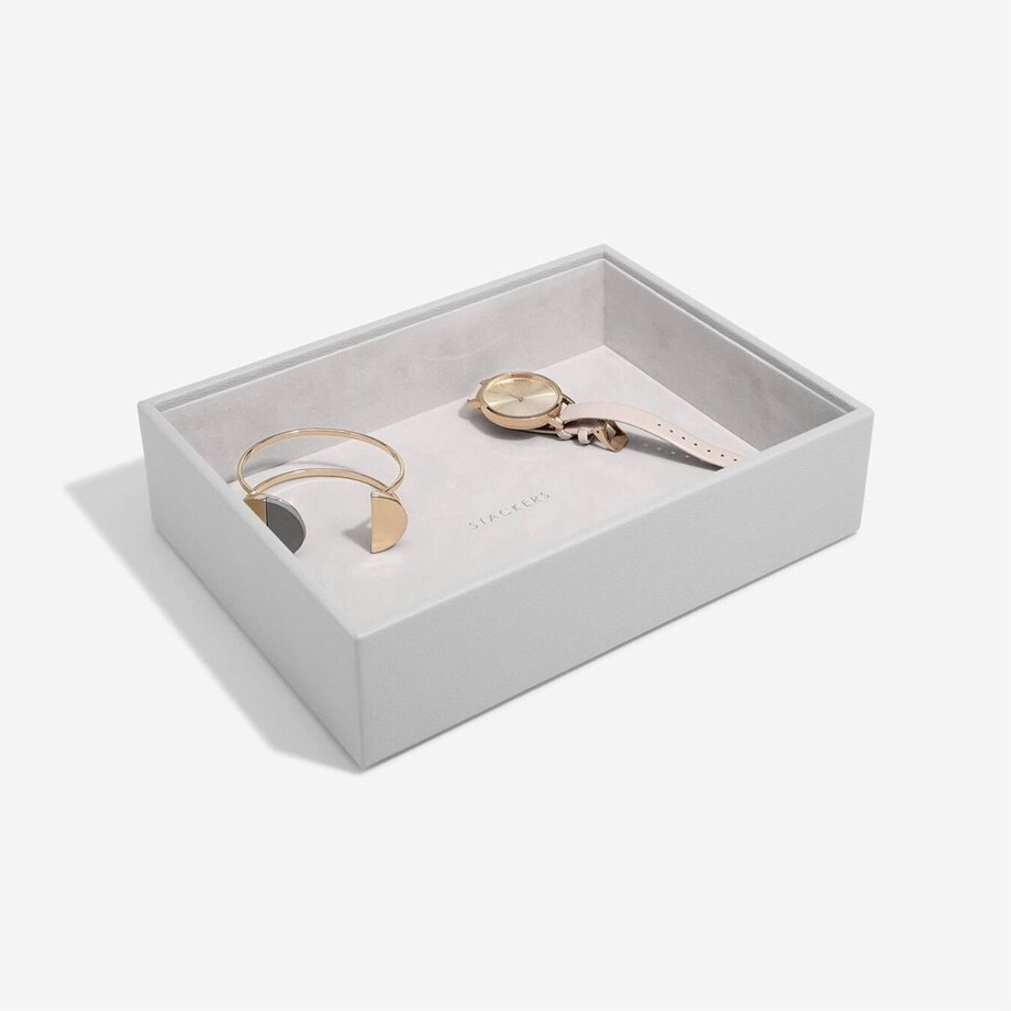 Szkatułka na biżuterię Stackers open classic kamienna szarość