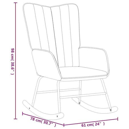 vidaXL Fotel bujany, ciemnoszary, tapicerowany aksamitem