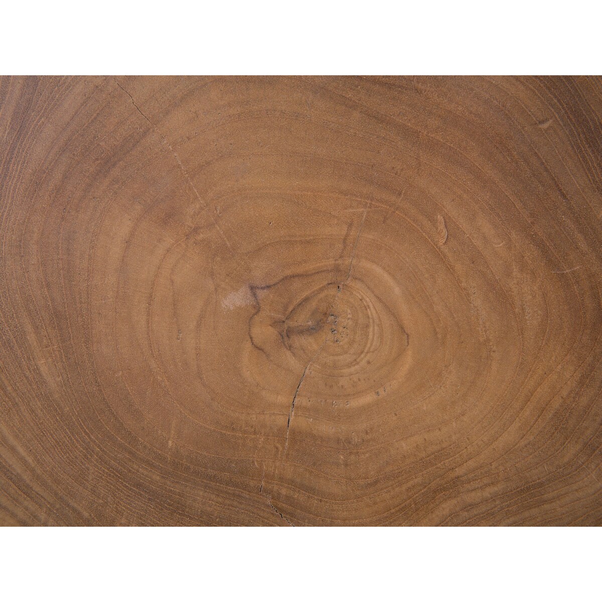 Stolik kawowy tekowy srebrny GORDON