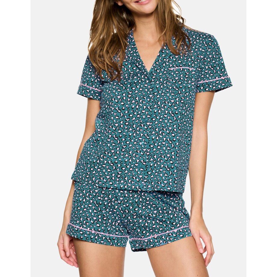 Piżama Nia 39593-67X Turkusowa Turkusowy, XL