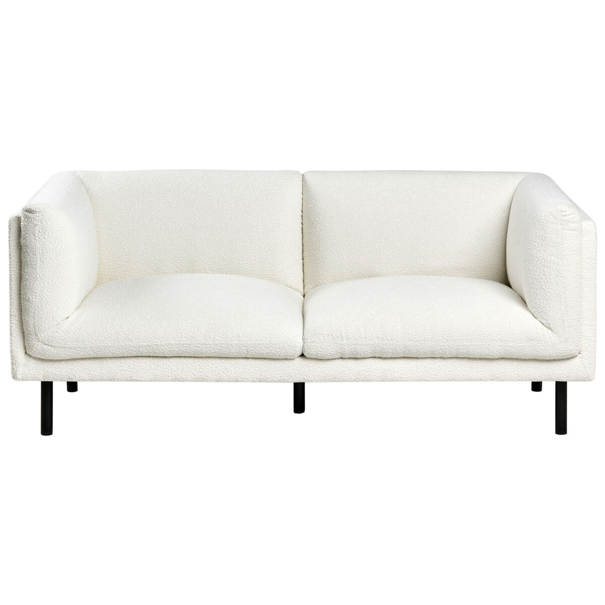 Sofa VORGOD Boucle Złamana biel dla 2 osób