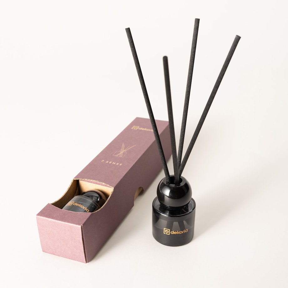 Dyfuzor zapachowy z patyczkami 7Sense, 5x5x25 cm