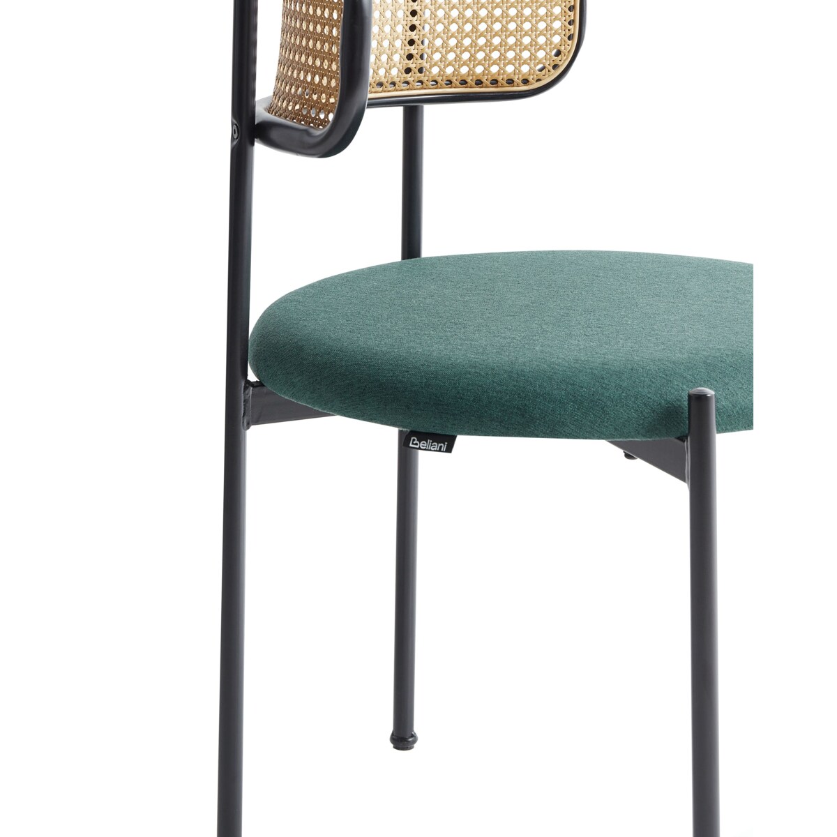 Zestaw 2 krzeseł do jadalni ANDOVER Metal Zielony