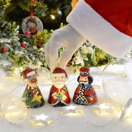 Dzwonek Św. Mikołaj 15 cm - Egan Italy