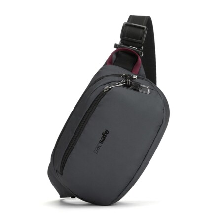 Saszetka nerka antykradzieżowa z recykling Pacsafe Vibe 100 - ciemnoszary