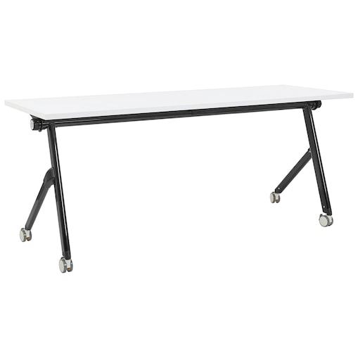 Składane biurko BENDI Biały 180 cm 60 cm z kółkami