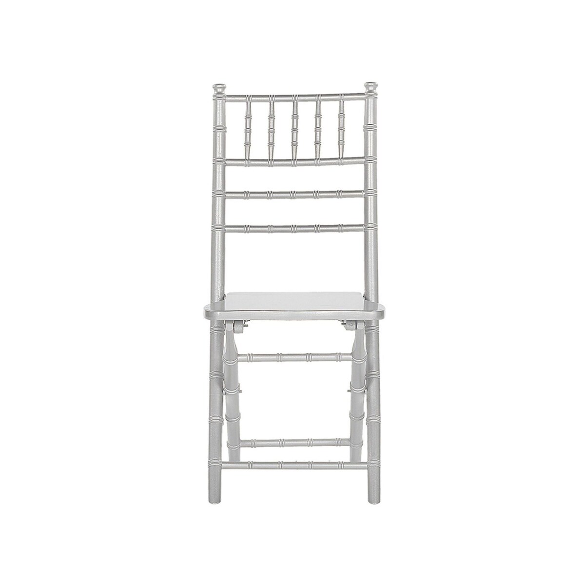 Zestaw 4 krzeseł drewniany srebrny MACHIAS