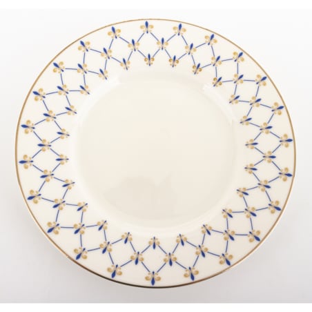 Filiżanka porcelanowa w pudełku 6x11x8,5 cm MAGLIA 220 ml biała z niebieskim wzorem