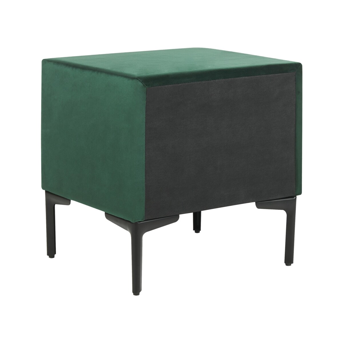 Szafka nocna welurowa zielona SEZANNE