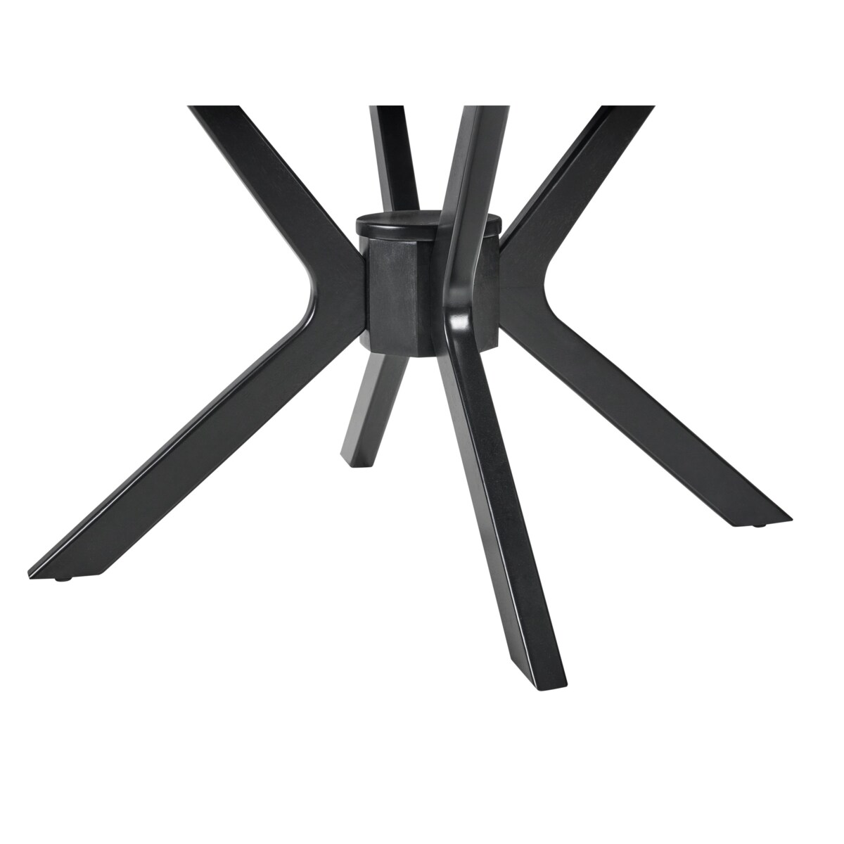 Stół do jadalni rozkładany TYMIS Dąb czarny 107/137 cm 107 cm