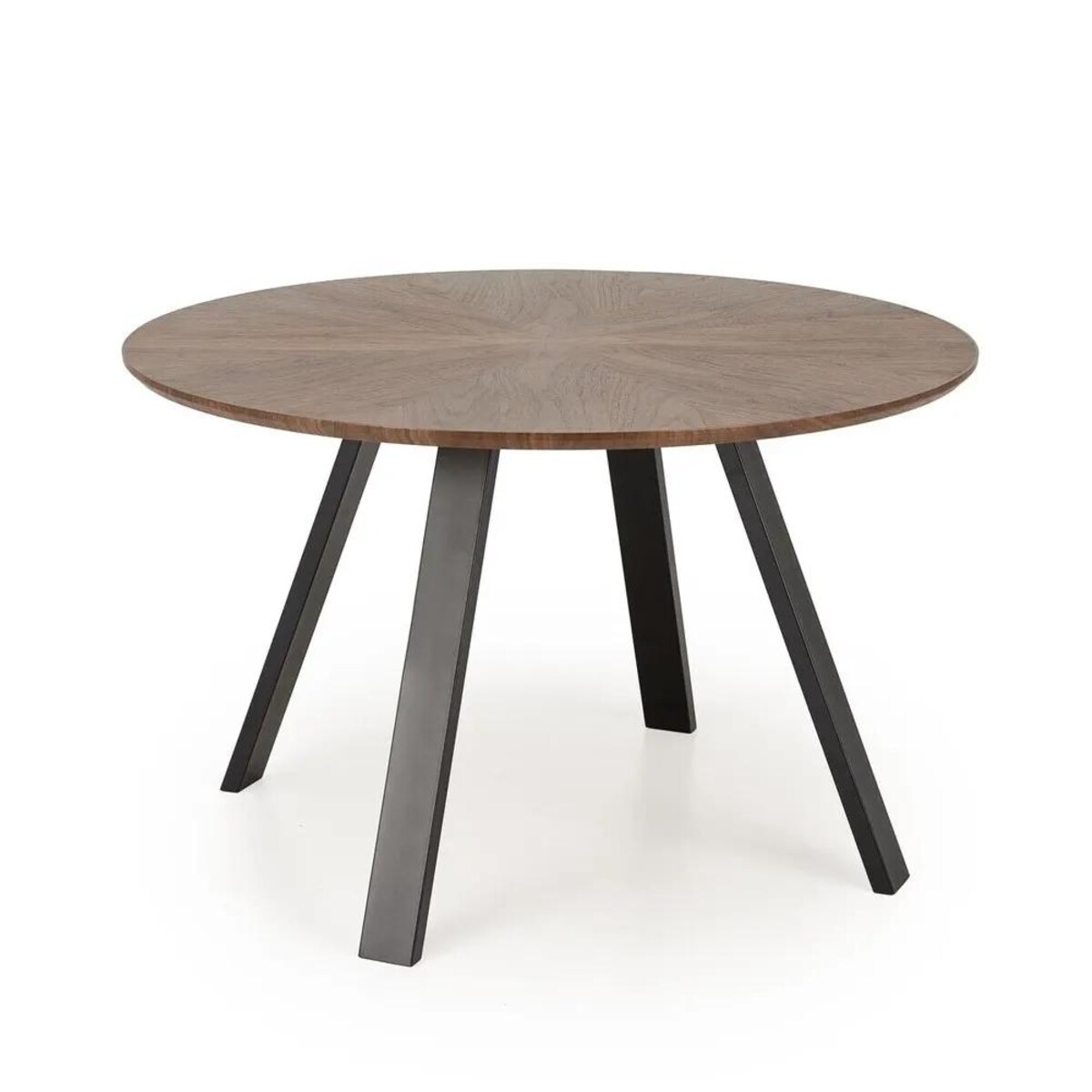 Stół okrągły DANILO 120x120 orzechowy/czarny
