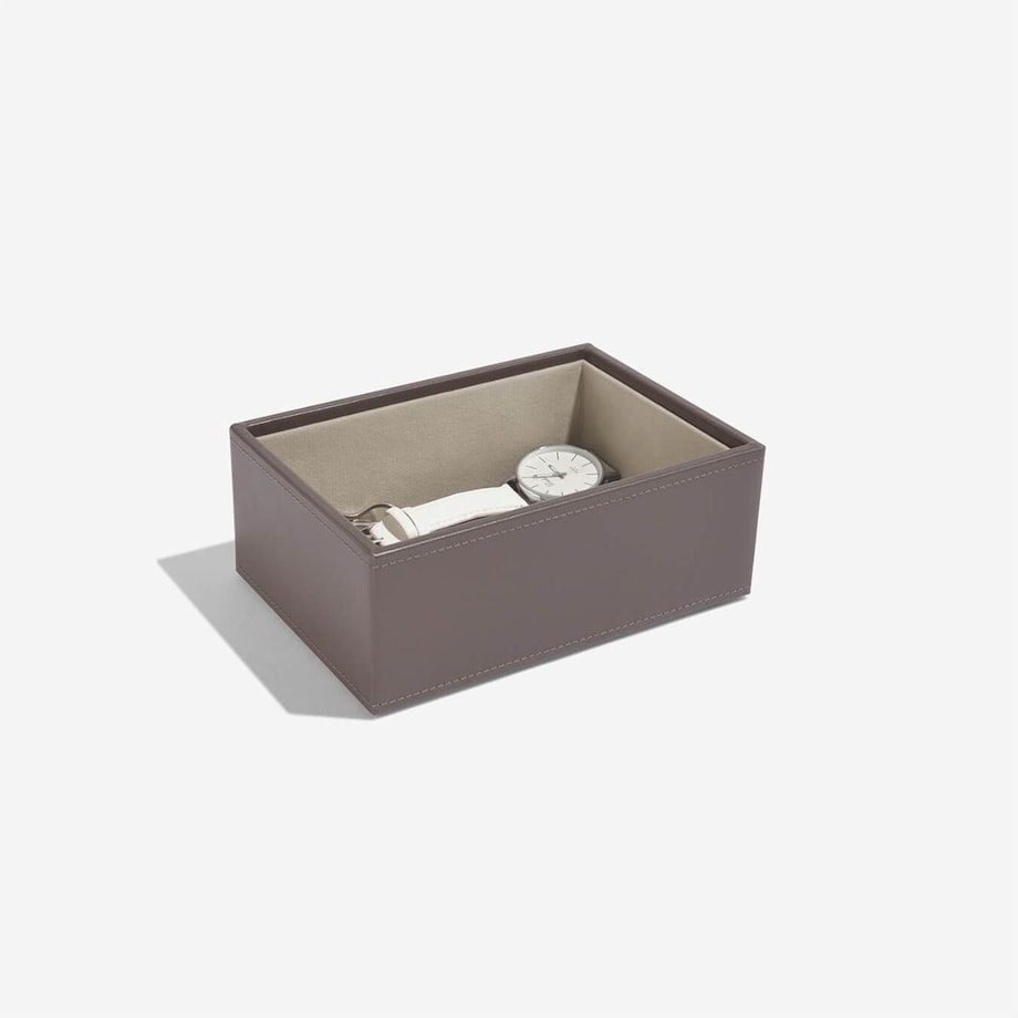 Szkatułka na biżuterię Stackers open mini szaro-beżowa