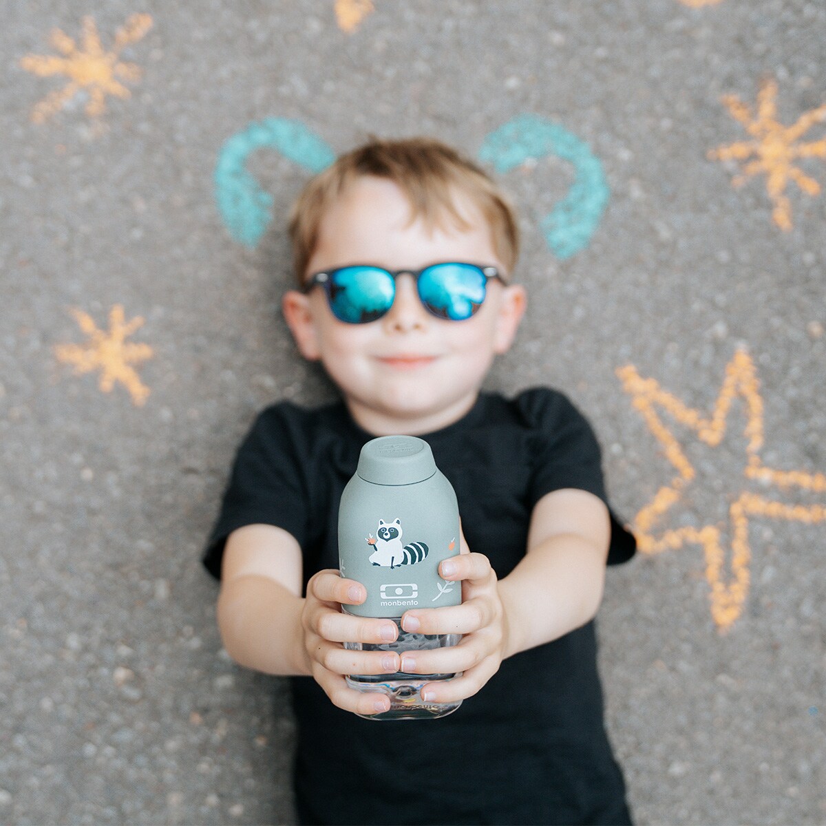 Butelka na wodę S Positive Racoon, 330 ml, Monbento