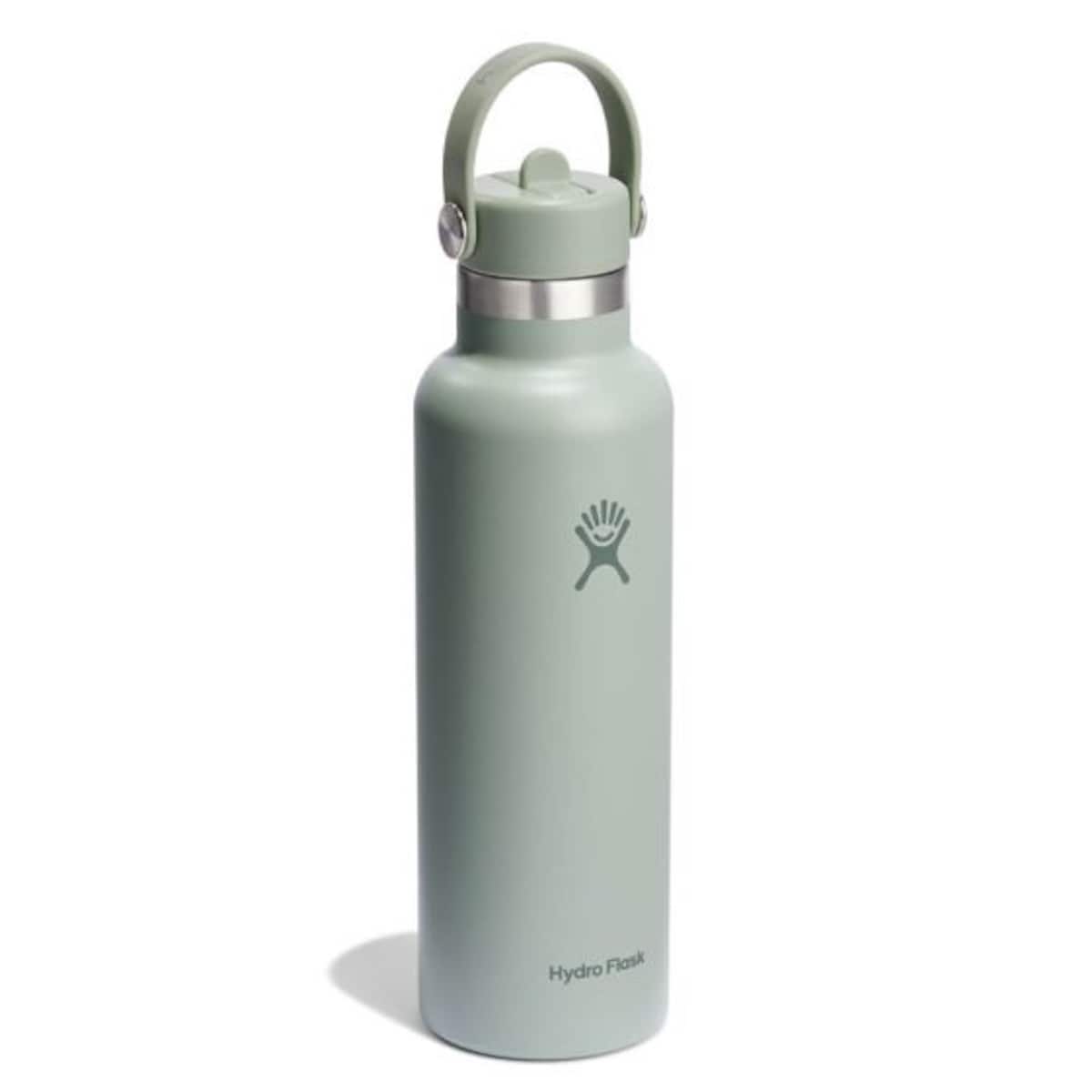 Butelka termiczna (621 ml) Standard Mouth Flex Straw Cap Agave Hydro Flask