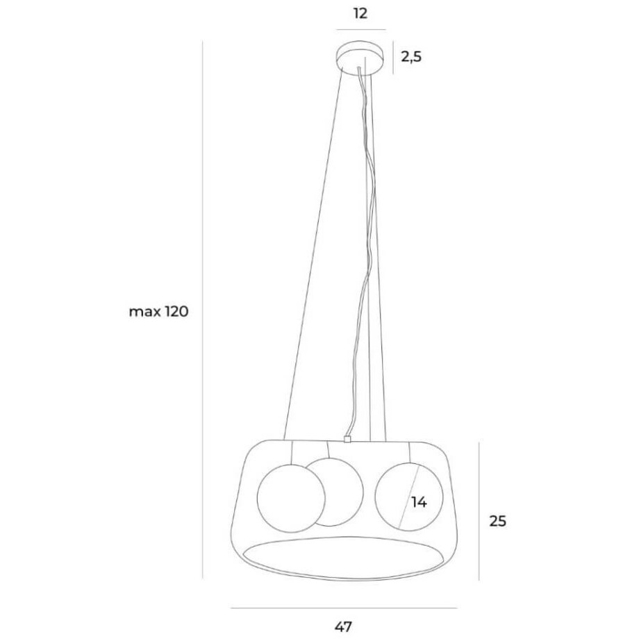 Wisząca lampa salonowa Koshi P0499 Maxlight ratan boho biały beżowy