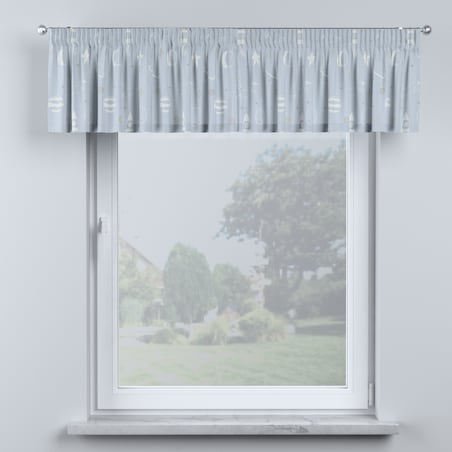 Lambrekin na taśmie marszczącej 390x40 szary