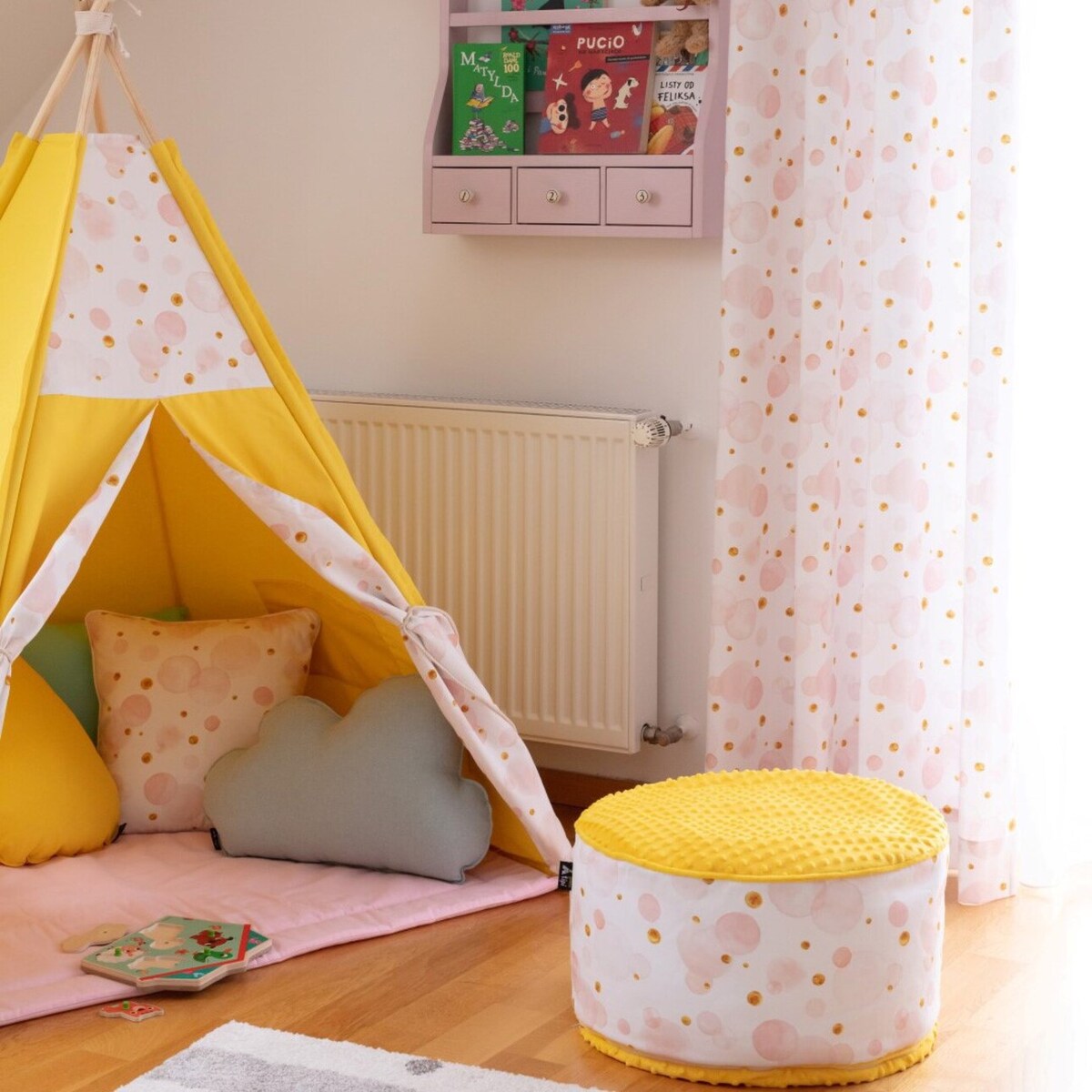 Tipi, caffe latte, 110 x 110 x 155 cm, Cotton Story