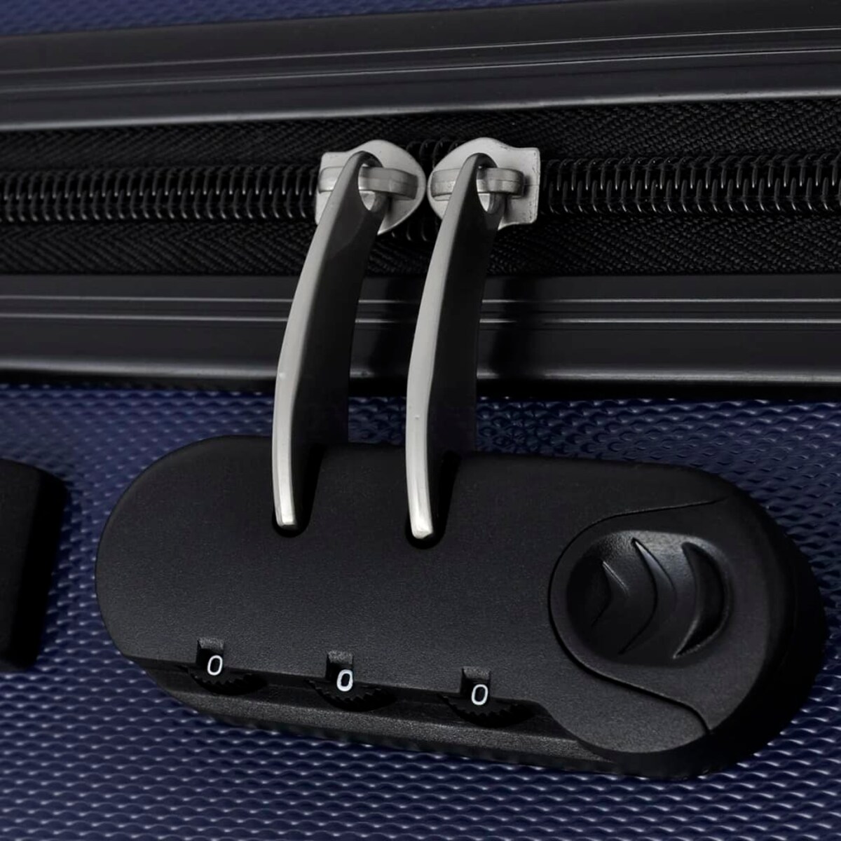 vidaXL Zestaw 3 walizek podróżnych, niebieski, 45,5/55/66 cm