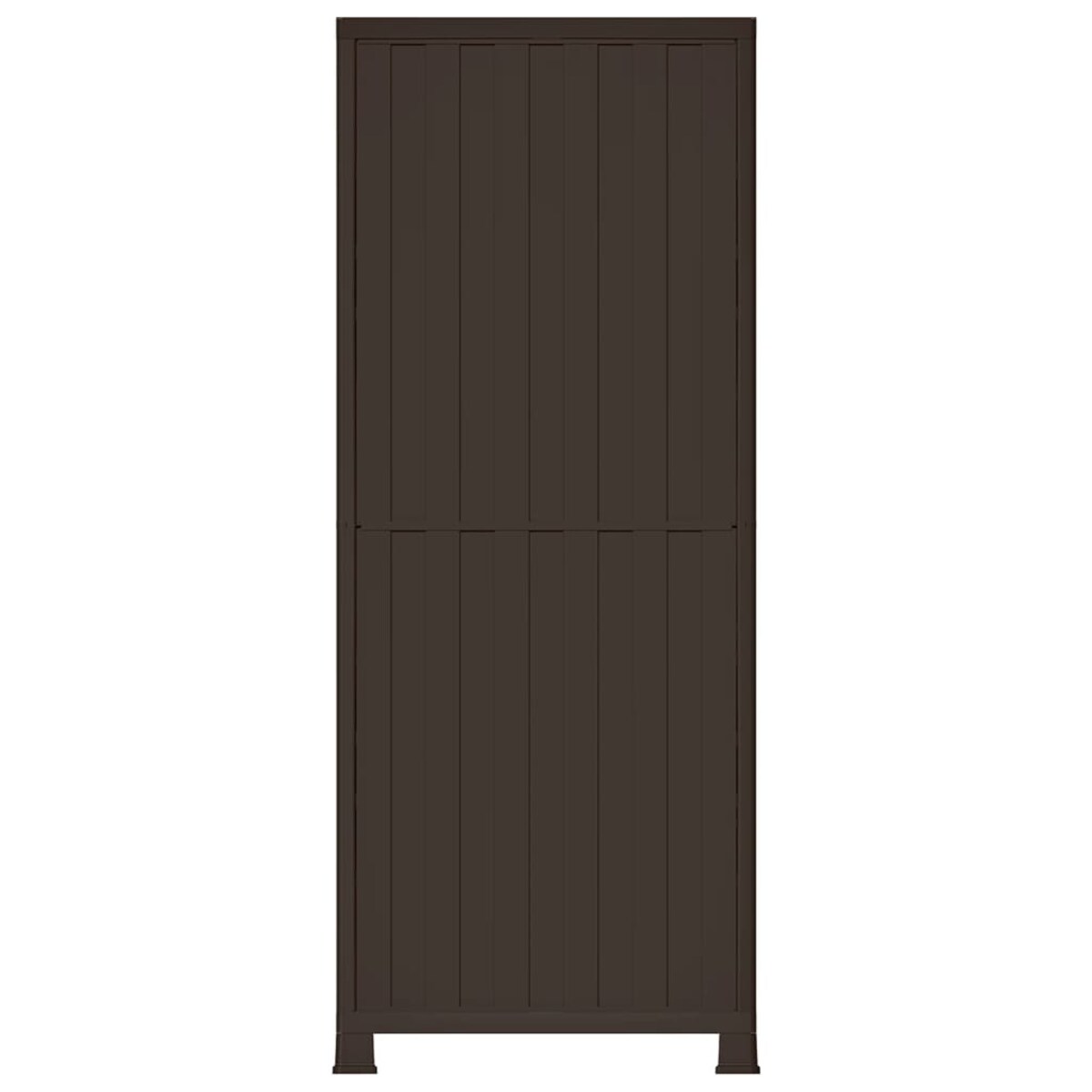 vidaXL Szafka plastikowa, 68x39x171,5 cm, motyw rattanu