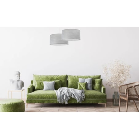 Lampa wisząca NATURAL SILVER 40 jasnoszara