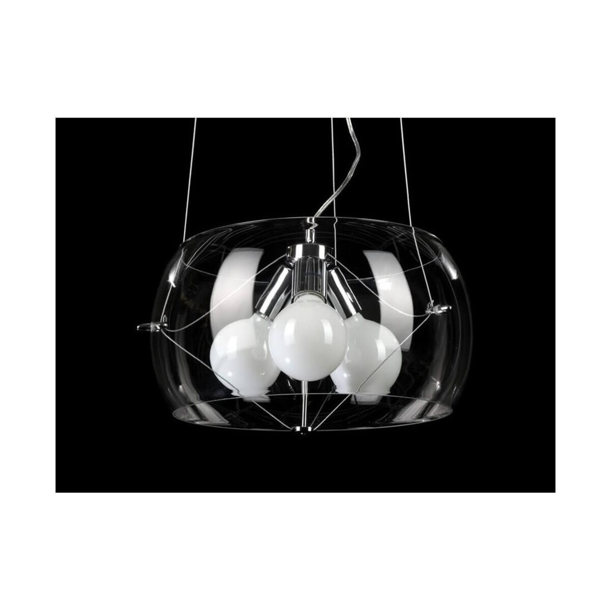 Wisząca lampa przezroczysta Cosmo nowoczesna salonowa