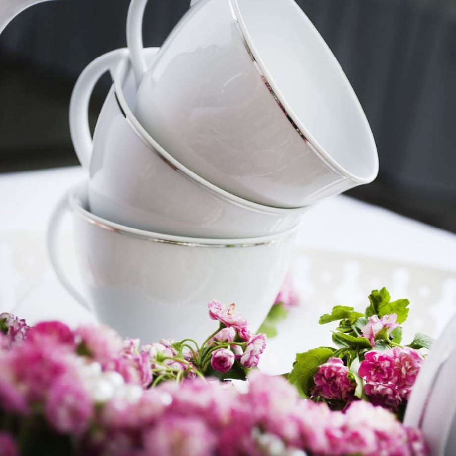 Zestaw obiadowo-kawowy dla 6 osób 30 el. Akcent Platynowa Linia 9718