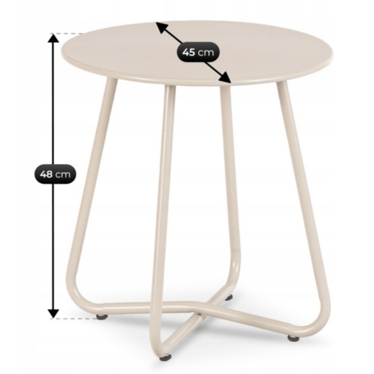 Zestaw Mebli Ogrodowych Wypoczynkowy Na Taras Ogród Balkon Beż NIKEA